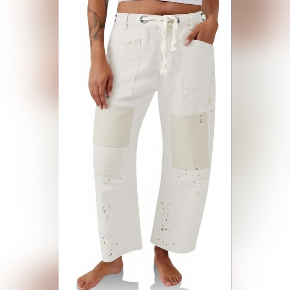 White Barrel Jeans